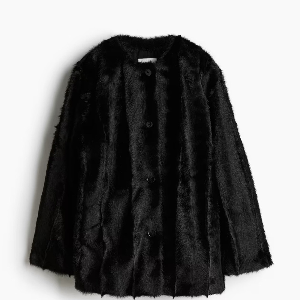 NWT H&M fluffy jacket sold out XS
